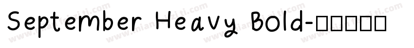 September Heavy Bold字体转换